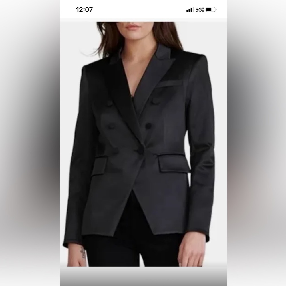 Black Double-Breasted Blazer